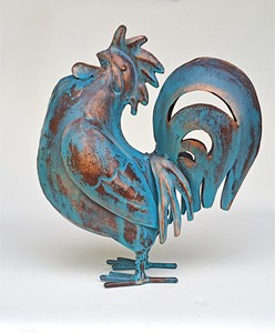 Gallo Orgulloso de Hierro Pintado - Product Image 2