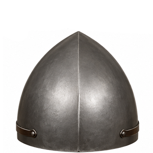 Réplica de Casco Nasal de Caballero Hospitalario, Artesanía en Metal, Acero de Calibre 18, Armadura Medieval, Historia, Cine, Televisión, Recreación Histórica - Product Image 3