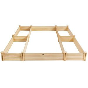 Fioriera Rialzata a U in Legno per Giardino e Patio - Product Image 6