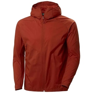 Chaqueta Cortavientos Impermeable para Hombre, Estilo Nuevo, Color Granate, Capucha Alta, Tallas Grandes, Diseño de Moda 2026 - Product Image 2