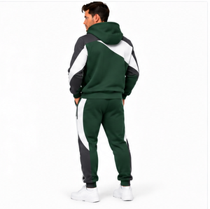 Conjunto Deportivo para Hombre al por Mayor: Chaqueta con Cremallera Completa y Cuello Alto, Pantalones Jogger con Cintura Elástica, Transpirable, para Entrenamiento y Actividades Deportivas - Product Image 6
