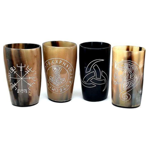 Vente en gros directe d'usine corne de buffle verre produit de vente de fête verre corne de qualité supérieure pour les occasions de Noël - Product Image 5