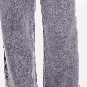 New High Quality Breathable Eco-Friendly Quick Dry Solid Casual Oversized Denim <b>Overalls</b> Customize 100% Cotton <b>Women's</b> Jeans - Product Image 6