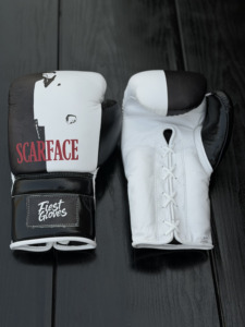 Guantes de Boxeo de Nuevo Diseño en Cuero, Personalizables con Cierre de Cordones o de Velcro, Correa de Muñeca Ajustable, Impresión por Sublimación - Product Image 1