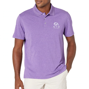 Chemise de golf pour hommes GYM Active, de haute qualité, anti-rides, à manches courtes, avec boutons, logo personnalisé, 100% coton, vente chaude d'été - Product Image 3