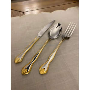 Rose Gold Cutlery Set with <b>Thin</b> Handles Engagement Birthday Parties Dinnerware Elegant Stainless Steel Cutlery Set & Silverware - Product Image 5