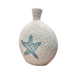 Luxury Hand Inlaid Mother of Pearl <b>Decorative</b> <b>Vase</b> for Premium Interior Decoration and Elegant Floral Presentation - Product Image 3