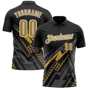 Personalized Sublimation Golf Polo 100% Polyester Sports Team Shirt <b>Custom</b> Club Uniform OEM Wholesale Printed Logo Athletic Wear - Product Image 1