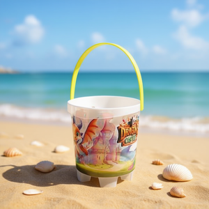 Castle Dragons-D18CM IML Cube Jouet de plage pour un plaisir stimulant l'imagination au soleil - Product Image 3
