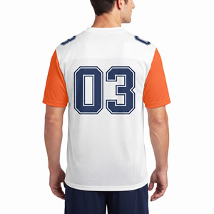 Maillot de football américain de haute qualité pour hommes, 100% polyester, col en V - Product Image 2