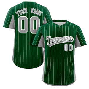 เสื้อเบสบอลสั่งทำ Index Apparel สีขาวดำลายทาง พิมพ์ลายแบบ Sublimation สำหรับผู้ใหญ่ แขนสั้น ระบายอากาศได้ดี พร้อมชื่อทีมและหมายเลข - Product Image 3