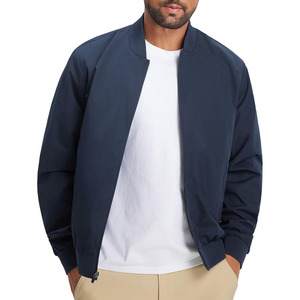 Mens Bomber Jacket Lightweight Casual Golf Windbreaker Spring Fall Full Zip Up <b>Coat</b> Jackets for Men - Product Image 1
