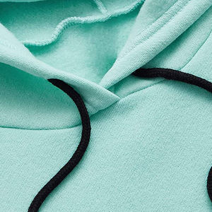 Sudaderas Unisex Casuales de Alta Calidad, Diseño de Hombros Caídos, Cuello con Capucha, Color Sólido, Bolsillo Delantero, Forro Polar Moderno, 100% Algodón - Product Image 3