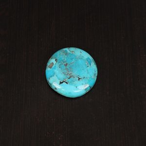 Turquoise d'Arizona américaine naturelle, cabochon rond, pierre précieuse de 53,0 carats, 30x30 mm pour la fabrication de bijoux - Product Image 2