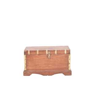 La Mejor Colección de Baúles Vintage Hechos a Mano de Madera Maciza con 2 Compartimentos, Decoración para Sala de Estar Combinable - MOQ 1 Contenedor Únicamente - Product Image 6