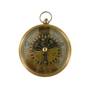 เข็มทิศทองเหลืองของที่ระลึกของที่ระลึกของโบราณเข็มทิศทองโลหะสำหรับตกแต่ง - Product Image 1