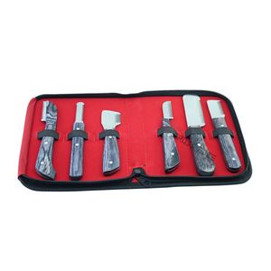 Juego de Cuchillos de Peluquería Canina de Alta Calidad con Mango de Madera y Herramientas de Acero Inoxidable para Adelgazar el Pelo de Gatos y Caballos y Cuidado del Pelaje - Product Image 1