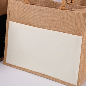 Premium Quality Jute Tote Bag with Two Handles Open Closure Unisex Outdoor Fashion Shopping Travel Daily Use-Buy Direct Supplier - Product Image 6