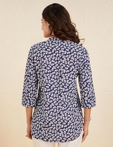 Kurti Largo de Algodón Estampado para Mujer, Estilo Línea A, Elegante para Uso Diario, Tela Suave, Colección Étnica - Product Image 2