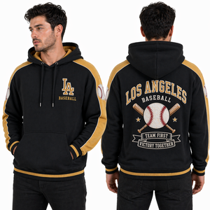 Sudadera con Capucha Estilo Béisbol Universitario Personalizada con Logotipo Bordado, Sudadera Urbana para Hombre, Proveedor Mayorista de Ropa Deportiva OEM - Product Image 3