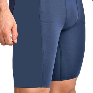 New Arrival Men's <b>Heat</b> Gear Compression Shorts Elastic Waist Polyester Spandex Skinny Fit <b>Knee</b>-Length Breathable Quick Dry - Product Image 4