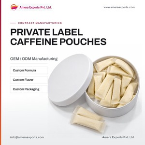 Sachets d'énergie végétaliens naturels à la caféine avec vitamines B, sans sucre, nootropiques, 200g pour adultes, marque privée OEM - Product Image 2