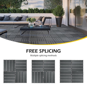 Dalles de terrasse en plastique DIY pour balcon, surface antidérapante, résistantes aux intempéries, faciles à nettoyer, revêtement de sol pour patio - Product Image 6