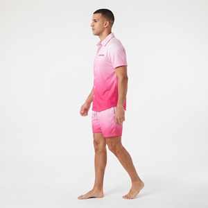 Men's Printed Sublimation <b>Button</b> <b>Up</b> <b>Shirt</b> and <b>Shorts</b> Set <b>Short</b> <b>Sleeve</b> Casual Beach Summer Vacation Loungewear - Product Image 3