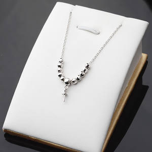 Ensemble de bracelets en argent S925 pour femmes à faire soi-même avec 10 perles, 1 collier avec chaîne de réglage, pendentifs fins, colliers vides, bijoux en perles - Product Image 1