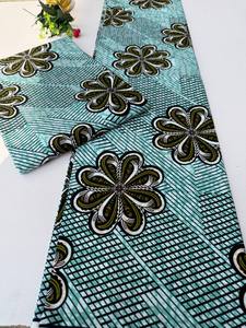 ฟรีทาวน์ผ้าฝ้ายพิมพ์ลายขี้ผึ้งสไตล์แอฟริกันสำหรับชุดเดรสมีสไตล์การตกแต่งเสื้อผ้าและบ้านแบบดั้งเดิม - Product Image 2