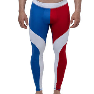 Legging de sport pour homme à sublimation, haute élasticité, séchage rapide, coupe droite, pour basketball, fitness, course et entraînement - Product Image 1