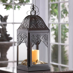 High Quality Iron <b>Candle</b> Lantern with Elegant Finish for Hotel Restaurant Decor - Product Image 3
