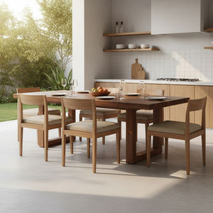 Exclusive High Quality Suar Wood Modern <b>Live</b> <b>Edge</b> Rania Dining <b>Table</b> Solid Wood Customized Dining Room Furniture - Product Image 5