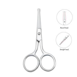 Tijeras Rectas de Acero Inoxidable de 3.5 Pulgadas, Multifuncionales, para Cutículas, Pedicura, Belleza, Cuidado Personal, Uñas, Cejas, Pestañas, Piel Seca - Product Image 3