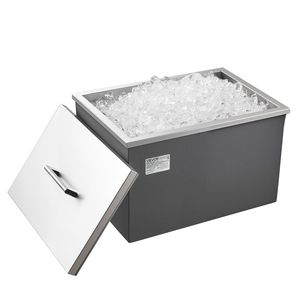 Frigorifero da Incasso in Acciaio Inox 20L X 14W X 12H, 31,7 Quarti, Attrezzatura da Cucina Commerciale per Esterni con Coperchio - Product Image 1