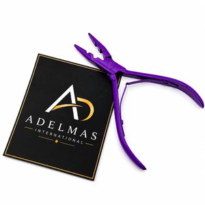 Pince à micro-perles à deux trous pour extensions capillaires en acier inoxydable, personnalisable avec logo, instrument de beauté, service OEM - Product Image 6