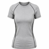 Rashguard de compression à manches courtes pour femme, très vendu, pour l'entraînement BJJ, durable, protection UPF50+, écologique