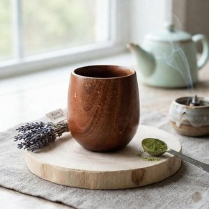 Premium Wooden Mug Eco-Friendly <b>Reusable</b> <b>Cup</b> Traditional Handcrafted Wooden Tea <b>Cup</b> - Product Image 5