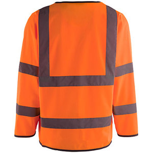 Chaleco de Seguridad de Invierno Impermeable de Alta Visibilidad con Cremallera, Chaleco de Trabajo con Cinta Reflectante para Construcción - Product Image 4