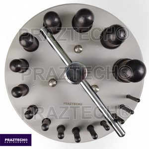 PRAZTECH® Gasket Washer Shims Hole Punch <b>Table</b> <b>Set</b> | 6–38mm | 16 pcs Hollow Punch Kit for Rubber, Copper, Brass & Fiber - Product Image 6