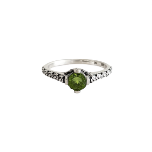 <b>Dainty</b> 2.0 Grams Peridot Fashion <b>Ring</b> - Product Image 2