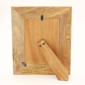 Cadre photo en bois massif et résine fait main 5 x 7, bois de manguier naturel et verre, finition naturelle unique - Product Image 4