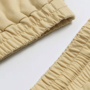 Ensemble haut court jaune sans manches et jupe crayon assortie pour femme, tenue confortable en coton deux pièces pour un usage décontracté - Product Image 6