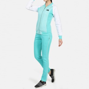 Ensemble survêtement femme sur mesure à capuche, coupe slim, deux pièces, en molleton d'hiver, molleton de coton écologique, vêtements de sport OEM - Product Image 2