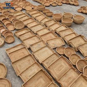 แผ่นรองจานจากหญ้าทะเล ราคาถูก ทำด้วยมือ ใยธรรมชาติ ทอเป็นแผ่นรองโต๊ะ ใช้สำหรับโต๊ะอาหาร เป็นมิตรกับสิ่งแวดล้อม ผลิตในเวียดนาม - Product Image 4