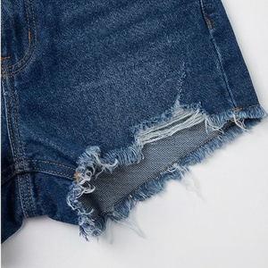 Nouveautés : Shorts en jean respirants pour femme, taille haute, délavés, style décontracté urbain, tendance été - Product Image 6
