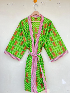 Kimono de algodón con estampado de Tigre, bata Kimono de dama de honor, bata de baño - Product Image 6