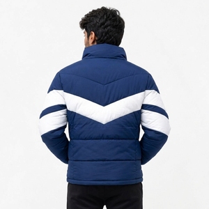 Chaqueta Acolchada de Invierno para Hombre, Resistente al Agua, Tejido de Poliéster, Acolchado Aislante, Construcción Ligera, Cierre Frontal Completo, Estilo Casual - Product Image 2
