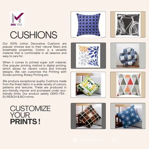 Cojines de algodón puro con ajuste personalizado, estilo contemporáneo elegante, tacto suave y duradero, para todos los tamaños de sofá, almohadas de asiento - Product Image 6