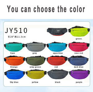 Modern Black Waist Pouch Water Resistant Fabric Belt Bag with <b>Large</b> Capacity Storage for Mobile Phone and Keys - Product Image 5